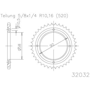 ESJOT Kettenrad, 41 Zähne