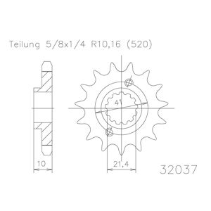 ESJOT Kettenritzel, 15 Zähne