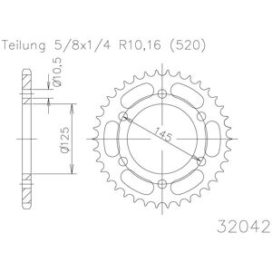 ESJOT Kettenrad, 45 Zähne