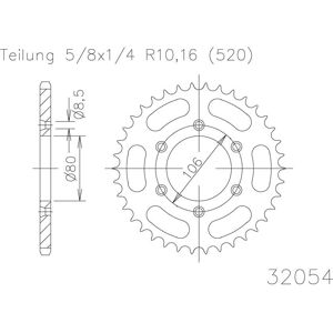 ESJOT Kettenrad, 45 Zähne