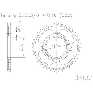 ESJOT Kettenrad, 33 Zähne
