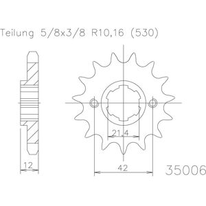 ESJOT Kettenritzel, 17 Zähne