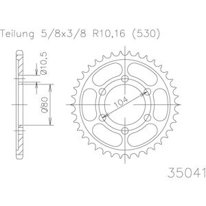 ESJOT Kettenrad, 40 Zähne