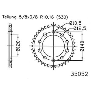 ESJOT Kettenrad, 47 Zähne