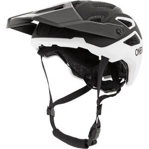 Oneal Pike 2.0 Solid Fahrradhelm L XL Schwarz Weiss