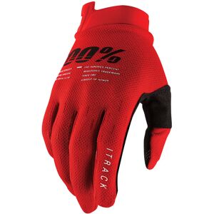 100% iTrack Fahrrad Handschuhe S Rot