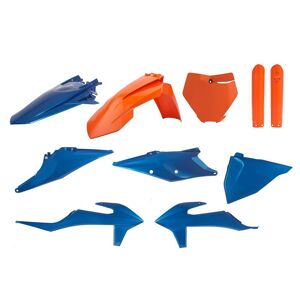 POLISPORT Blau/orange Metal Flow Kunststoffbausatz - KTM  blau