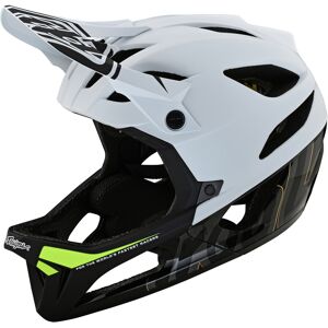 Troy Lee Designs Stage MIPS Signature Downhill Helm XS S Weiss Grün