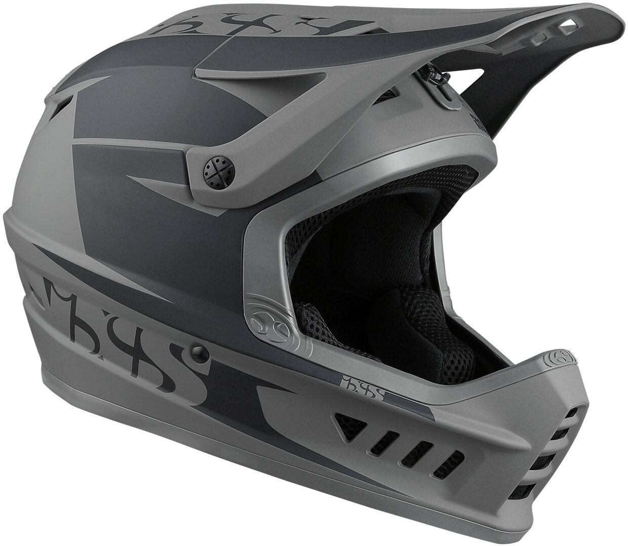 IXS XACT Evo Downhill Helm M L Schwarz Grau