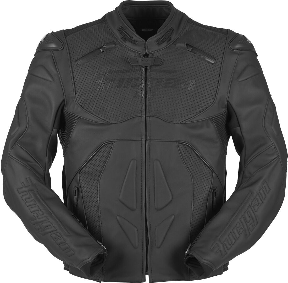 Furygan Ghost Motorrad Lederjacke L Schwarz