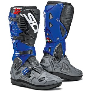 Sidi Crossfire 3 SRS Motocross Stiefel 41 Schwarz Grau Blau