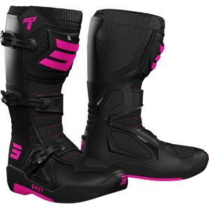 Shot Race 4 Motocross Stiefel 43 Schwarz Pink