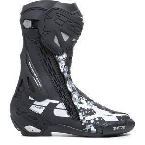 TCX RT-Race Motorradstiefel 44 Schwarz Grau Weiss