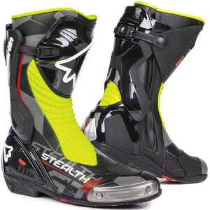 Stylmartin Stealth Evo Air Motorradstiefel 44 Schwarz Gelb