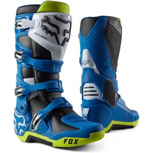 FOX Motion Motocross Stiefel 47 Blau Gelb