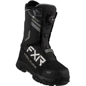 FXR Helium BOA Snowmobil Stiefel 38 Schwarz Weiss