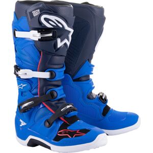 Alpinestars Tech 7 Motocross Stiefel 45 46 Weiss Blau