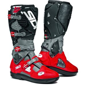 Sidi Crossfire 3 SRS Motocross Stiefel 42 Schwarz Grau Rot