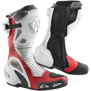 Arlen Ness Xaus Replica Motorradstiefel 45 Schwarz Weiss Rot