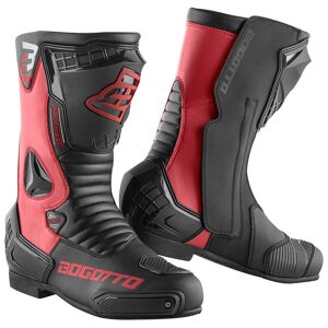 Bogotto Losail Motorradstiefel 48 Schwarz Rot