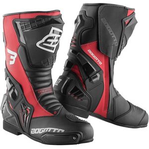 Bogotto Assen Motorradstiefel 46 Schwarz Rot