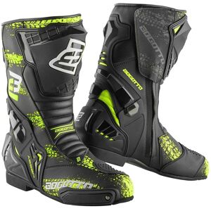 Bogotto Assen Evo Motorradstiefel 48 Schwarz Gelb