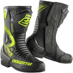 Bogotto Losail Evo Motorradstiefel 46 Schwarz Gelb