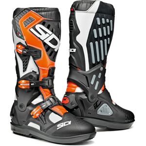 Sidi Atojo SRS Motocross Stiefel 43 Schwarz Weiss Orange