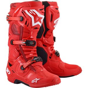 Alpinestars Tech 10 Motocross Stiefel 47 Rot