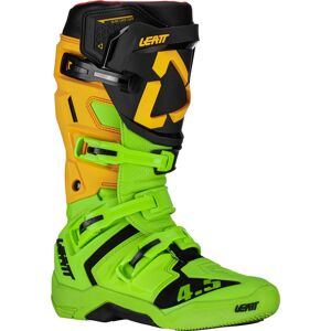 Leatt 4.5 Motocross Stiefel 44 45 Schwarz Grün Gelb