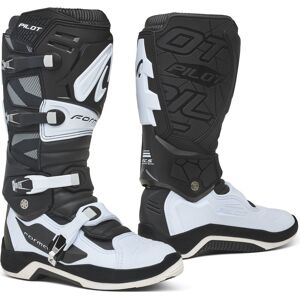 Forma Pilot Motocross Stiefel 48 Schwarz Weiss