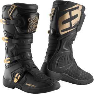 Bogotto MX-5 Motocross Stiefel 45 Schwarz Gold