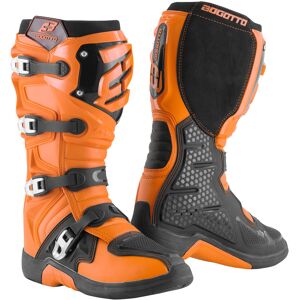 Bogotto MX-6 Motocross Stiefel 44 Schwarz Orange