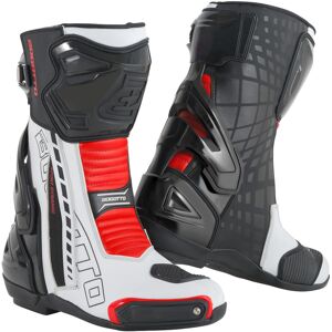 Bogotto Donington Motorrad Stiefel 40 Schwarz Weiss Rot