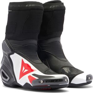 Dainese Axial 2 Air perforierte Motorrad Stiefel 46 Schwarz Weiss Rot