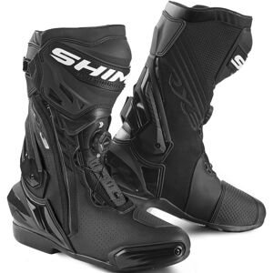 SHIMA VRX-3 perforierte Motorrad Stiefel 45 Schwarz Weiss