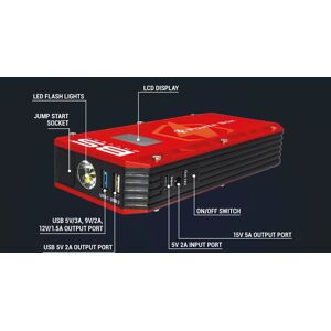 BS Battery PB-02 Power Box Akku-Booster mit USB-Ladegerät