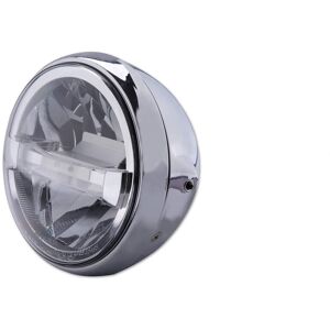 HIGHSIDER LED Scheinwerfer BRITISH-STYLE TYP 4  Silber