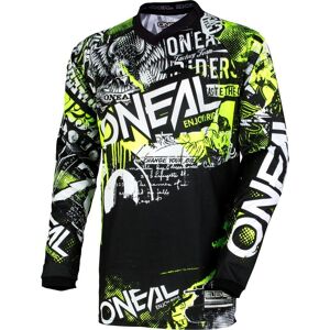 Oneal Element Attack Jugend Motocross Jersey L Schwarz Gelb