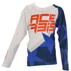 Acerbis MX J-Windy 1 Kinder Motocross Jersey XS Weiss Blau