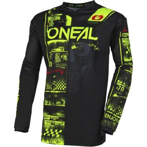 Oneal Element Attack Jugend Motocross Jersey S Schwarz Gelb