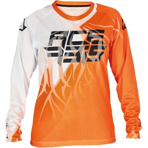 Acerbis MX J-Kid 3 Kinder Motocross Jersey M Weiss Orange