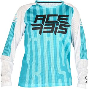 Acerbis MX J-Windy 5 Kinder Motocross Jersey XS Weiss Grün