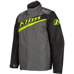 Klim Kaos Snowmobil Jacke L Schwarz Grau Gelb