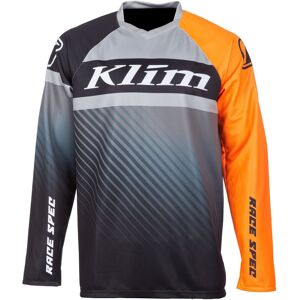 Klim Revolt Snowmobil Jersey L Schwarz Grau Orange