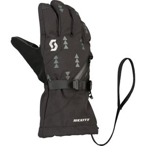 Scott Ultimate Premium Kinder Snowmobil Handschuhe L Schwarz Grau