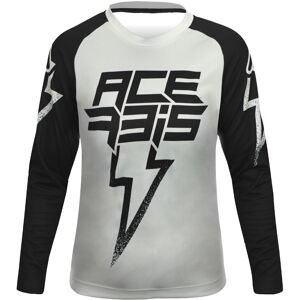 Acerbis J-Kid Blizzard Kinder Motocross Jersey S Schwarz Grau