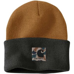 Carhartt Knit Camo Patch Beanie Einheitsgröße Braun