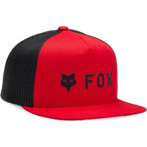 FOX Absolute Mesh Jugend Snapback Kappe Einheitsgröße Schwarz Rot