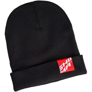 SHIMA Label Beanie Einheitsgröße Schwarz Rot